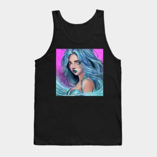 Blue Mermaid by David Ayala Tank Top